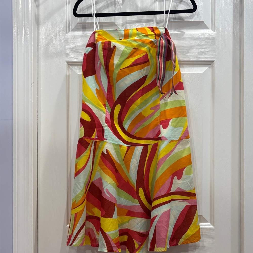 Colorful Abstract Midi Dress
